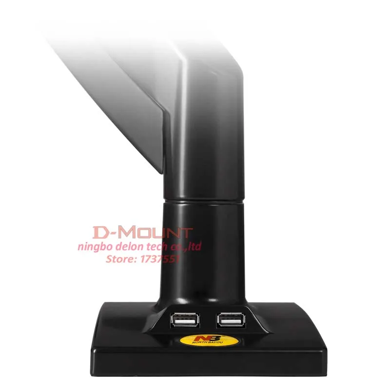 NB 22-32 "f85A con 2 USB3 360 girar resorte mecánico lcd montaje de escritorio mesa de TV monitor pantalla soporte de escritorio soporte - imagen 5