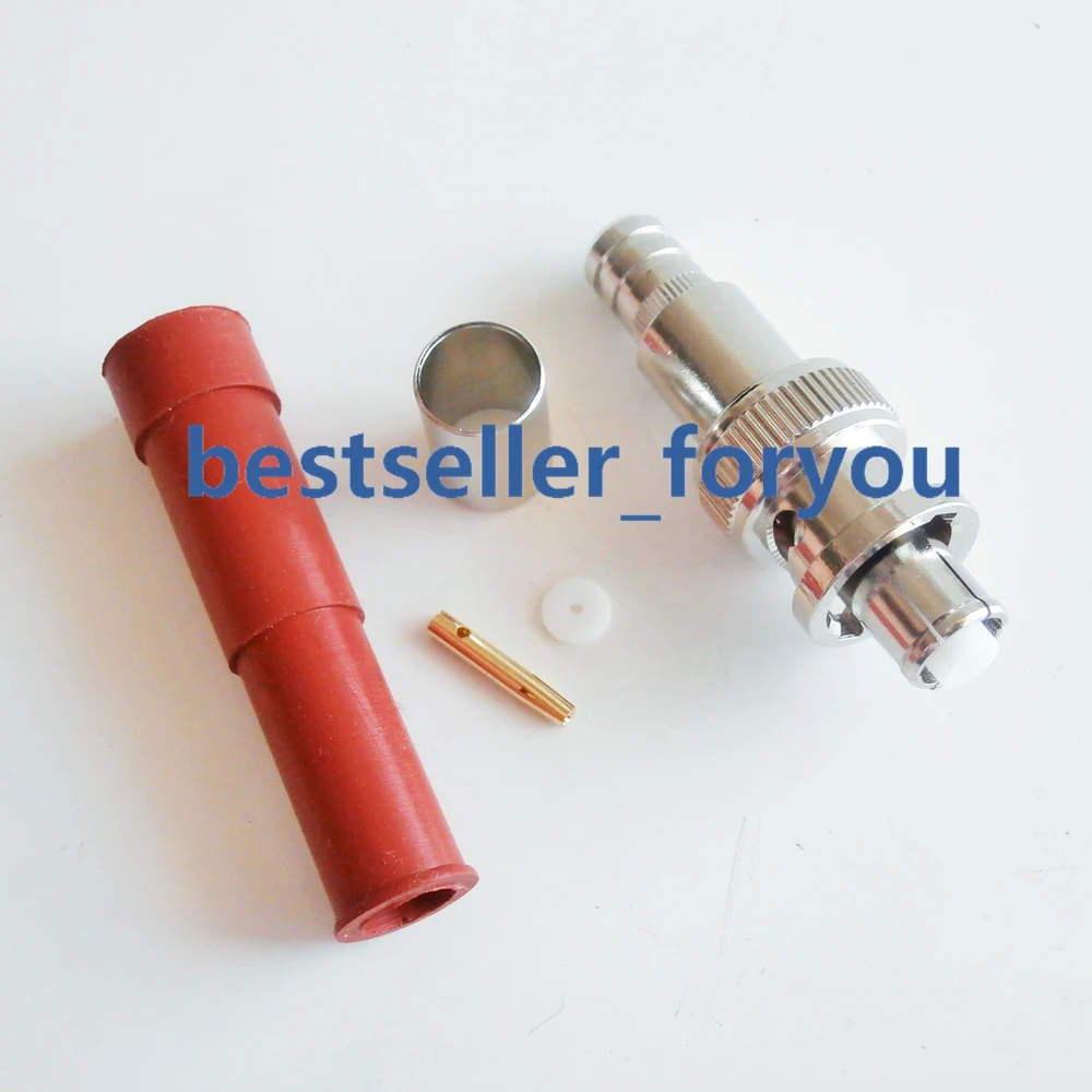 Conector SHV 5000V 5KV RP * BNC macho de crimpado RG6, altavoz de Audio de alta tensión, 1 unidad - imagen 4