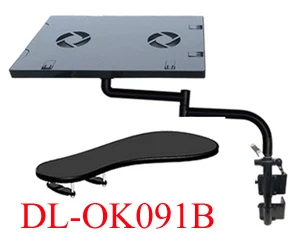 Soporte de bandeja para teclado OK110, mesa lateral para ordenador portátil, soporte para portátil, escritorio de oficina multifunción, borde, silla, pierna, brazo, sujeción, ratón XL - imagen 4