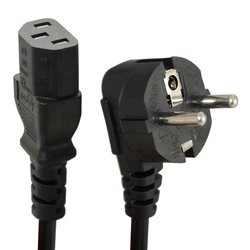 Cable alimentación portátil 1,5m C13 IEC - enchufe europeo 2 pines