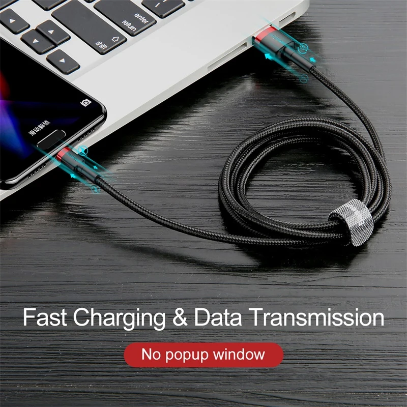Baseus Cable USB-C Quick Charge 3.0 para Samsung y Xiaomi - imagen 4