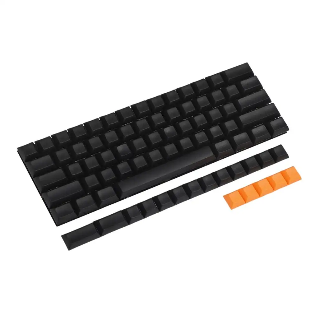 YMDK DSA perfil en blanco 61 64 68 ANSI Keyset juego de teclas PBT gruesas para teclado mecánico Cherry MX GH60 XD64 GK64 Tada68 SP64