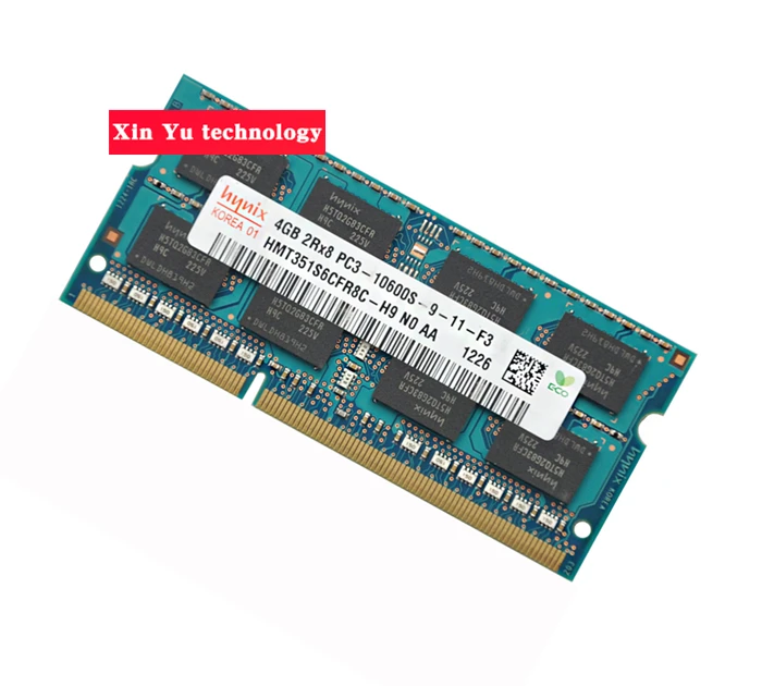 Garantía de por vida para hynix DDR3 4GB 8GB 1333MHz PC3-10600S Original auténtico DDR 3 4G memoria para portátil RAM 204PIN SODIMM