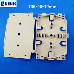 Bandeja de empalme fibra 12 núcleos beige para caja terminal FTTH
