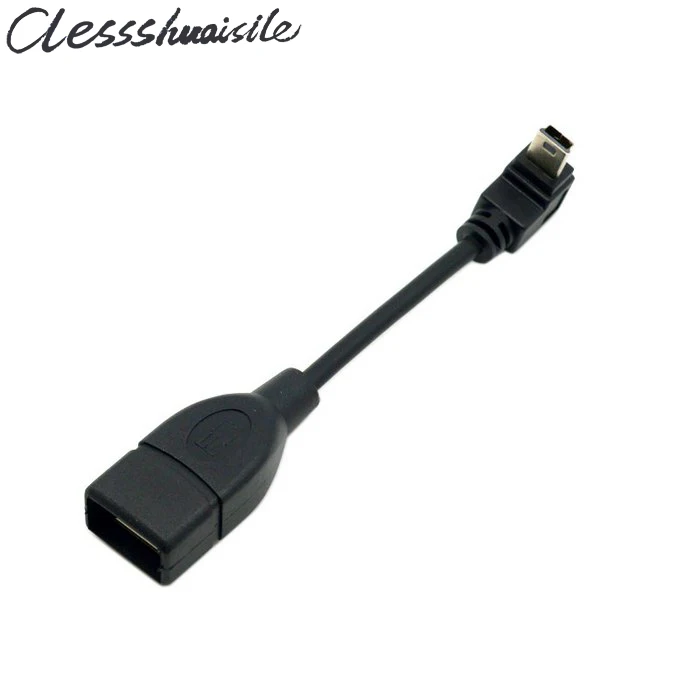Cable Mini USB 90 en ángulo hacia arriba para Audio de coche MP3 10 cm/25 cm 0,1 m/0,25 m Cable USB a Mini USB para vehículo - imagen 3