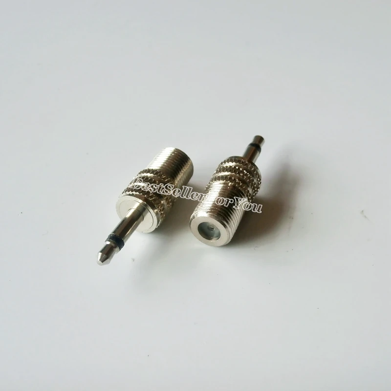 Conector hembra F a macho de 3,5mm y 1/8 pulgadas, convertidor de adaptador de Audio Mono Coaxial, 1 unidad - imagen 3