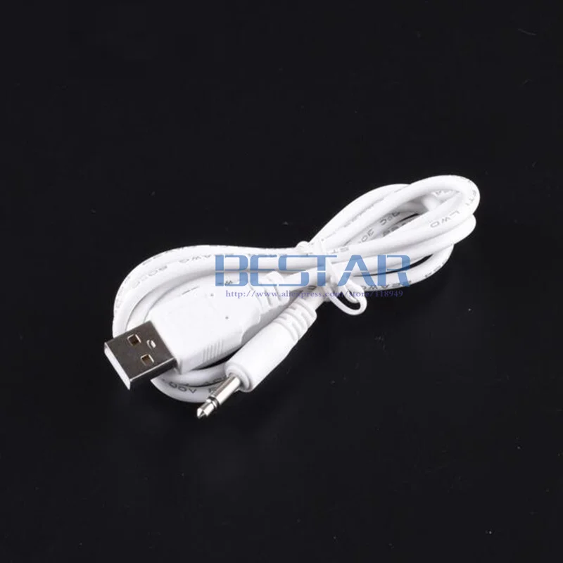 1m USB Jack Aux 3.5mm Mono Cable de Audio USB 3.5 mm jack 3.5 USB 2.0 a DC3.5mm 2A cable de alimentación de carga 3FT - imagen 3