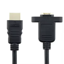 Cable extensión hembra Tipo A HDMI con tornillo para panel