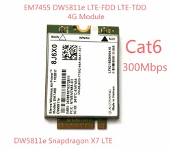 EM7455 Módulo 4G LTE para Dell E7270/E7470/E7370/E5570/E5470