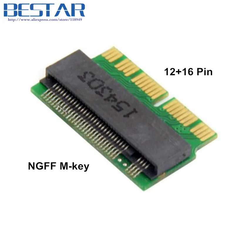 Macbook 12 + 16 pines 2014 2015 a M.2 NGFF M-Key AHCI SSD adaptador convertir tarjeta para MacBook SSD actualización - imagen 4