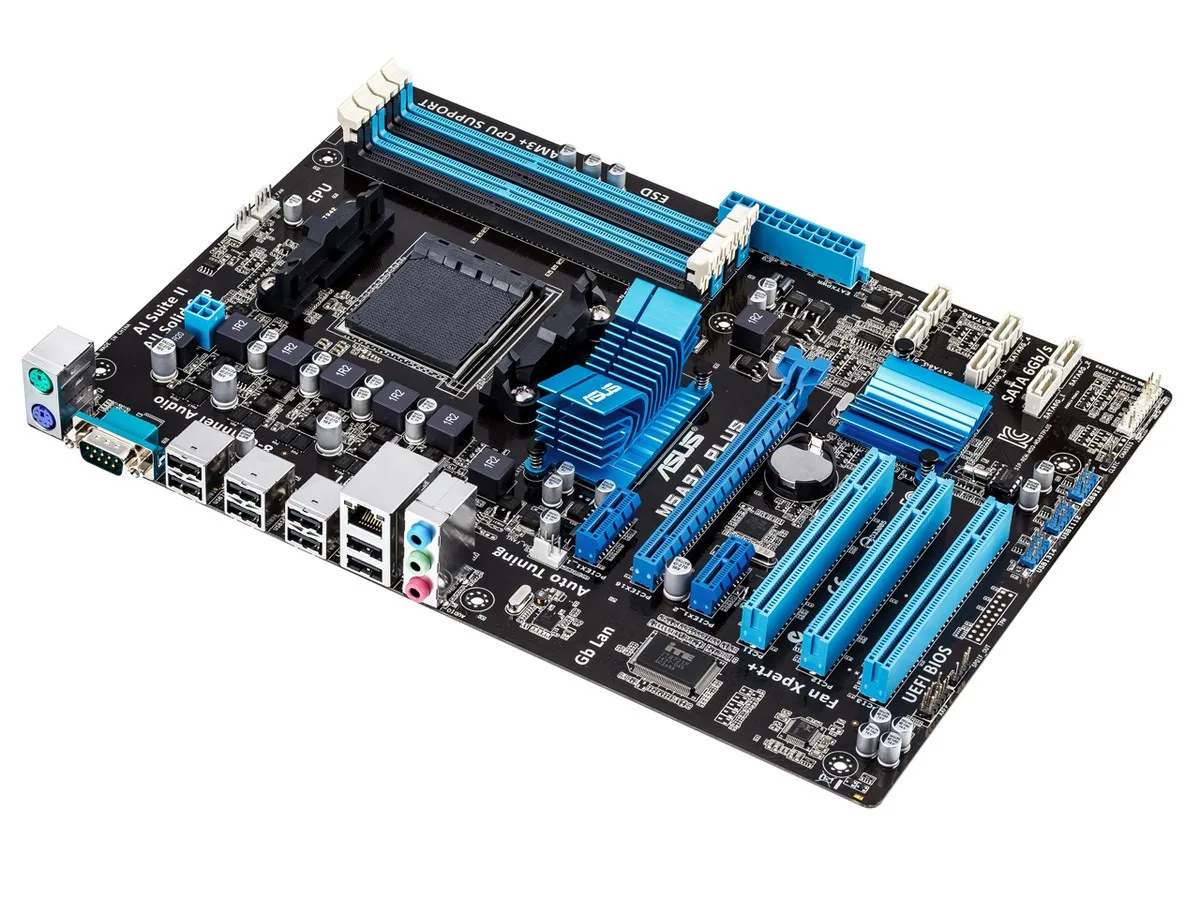 Asus M5A97 PLUS Placa base de escritorio 970 Socket AM3 DDR3 SATA3 USB2.0 - imagen 3