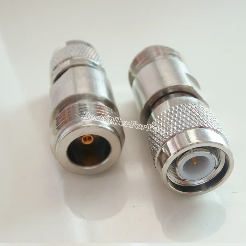 1 Conector hembra N a TNC macho, adaptador de conector RF recto, nuevo