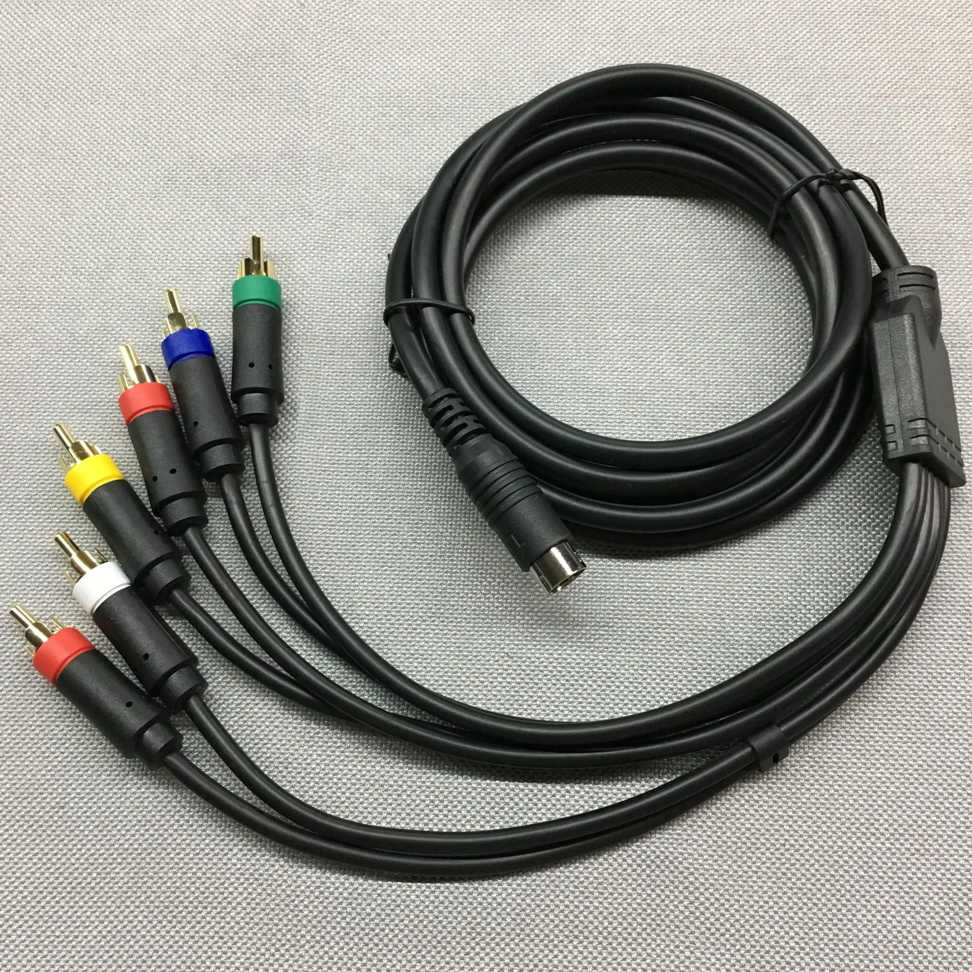 FZQWEG-Cable de Audio y vídeo AV para SEGA, accesorio para SEGA Saturn AV RCA, Cable para SS (Vista general), 1,8 m, 1 unidad - imagen 2