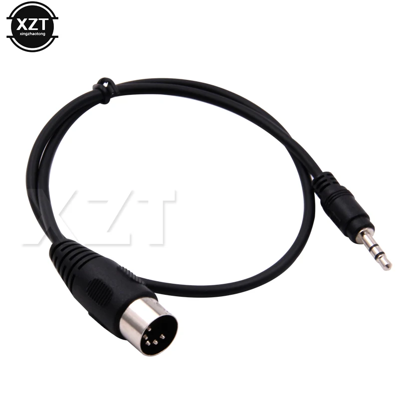 Cable de extensión de Audio para adaptador de micrófono, Conector estéreo de 3,5mm, Din a 5 pines, enchufe MIDI macho de 50cm, 1m, 3m - imagen 2