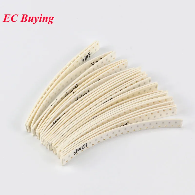 500 Uds 0603 Kit de condensadores SMD 25 valores * 20 piezas 3.9pF-22uF paquete de componentes electrónicos condensador Kit surtido muestras DIY - imagen 2