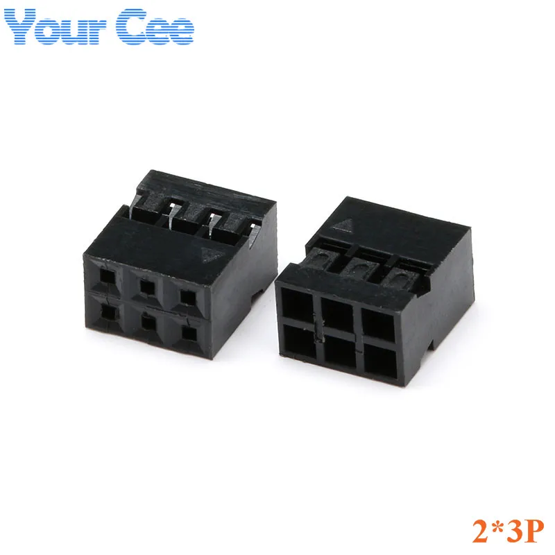 50 Uds 2,0mm cabeza Dupont carcasa de plástico conector Dupont de una/doble fila 2P 3P 5P 2*2P 2*3P 2*5P enchufe de carcasa hembra - imagen 5