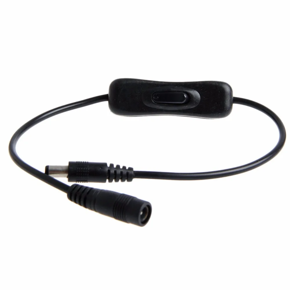 Interruptor de alimentación en línea DC de 2,1mm/5,5mm, conector de Cable de encendido/apagado de 5,5mm x 2,1mm, Cable de alimentación macho a hembra para enchufe Arduino de 12V LACA, 1 ud. - imagen 5