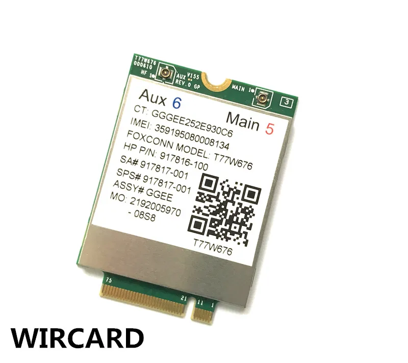 Módem lt4220 X12 LTE T77W676 917817-100 4G WWAN M.2 450Mbps LTE para Elite X2 1030 G3 EliteBook X360 1030 G3 - imagen 3