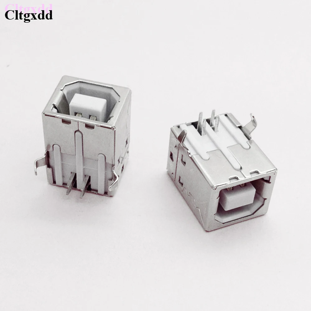 Cltgxdd-conector Usb cuadrado para impresora de datos, conector tipo B hembra de soldadura Pcb de 90 grados, 5-10 piezas - imagen 4