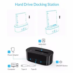 ORICO Base USB 3.0 SATA – Compatible HDD/SSD 2.5/3.5 hasta 8TB