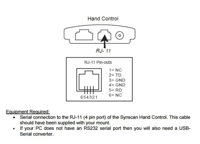 Cable Control Telescopio Celestron - Configuración avanzada y software compatible