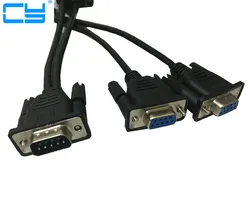 Cable Divisor DB9 Macho a 2 Hembra – RS232 para Caja Registradora