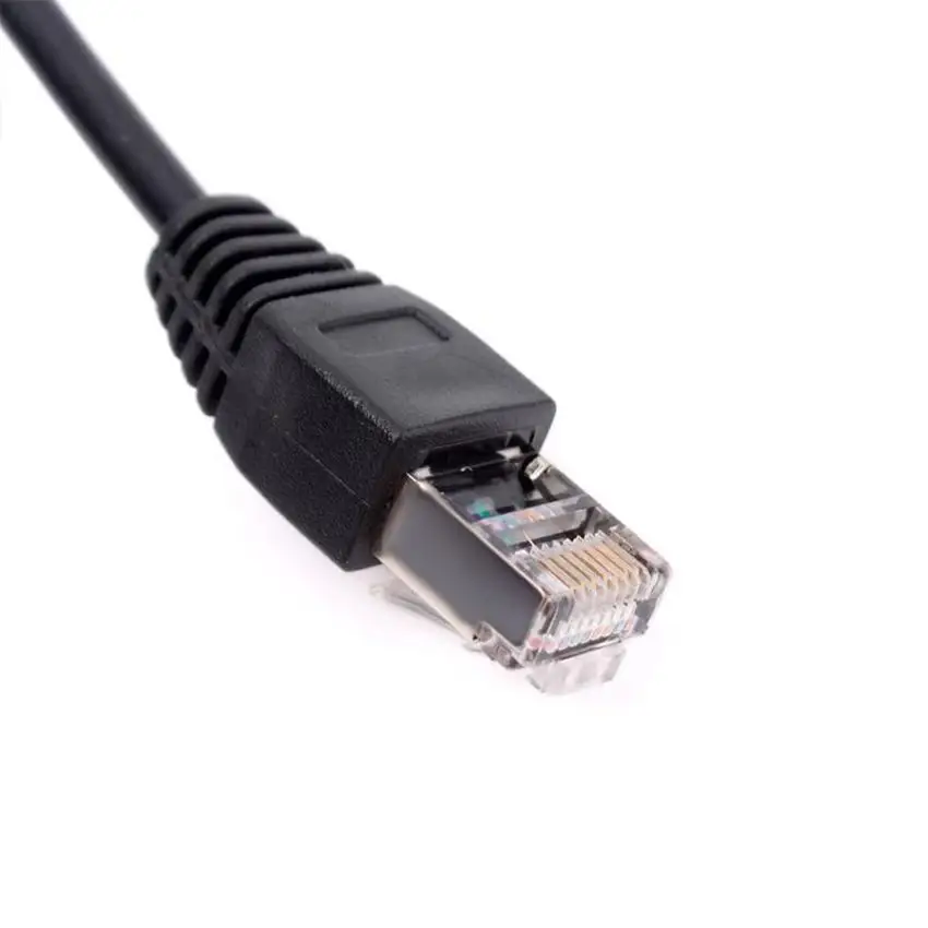 Cable de extensión de red Ethernet RJ45 Cat 6, macho a hembra, con orificios de montaje en Panel para PC y portátil - imagen 3