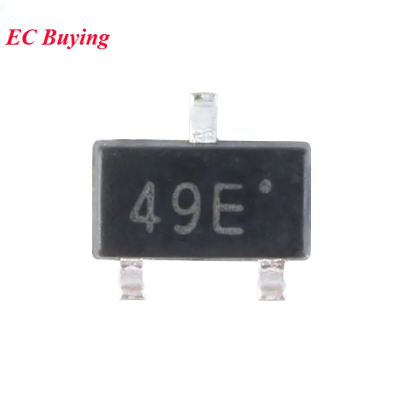 100 uds/5 uds 44E 49E interruptor de Sensor de efecto Hall SMD elemento Hall SS49E AH49E A3144E SOT23 interruptor de Sensor Motor eléctrico sin escobillas - imagen 4
