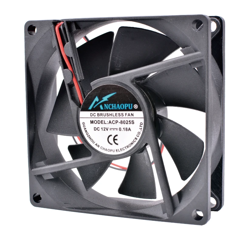 COOLING REVOLUTION-ventilador de 8cm, 8025, 80mm, 12V, 0.18A, volumen de aire, ordenador, chasis, CPU - imagen 2
