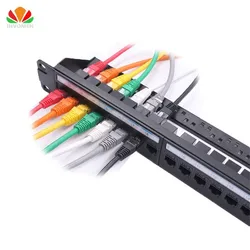 Panel de conexión Ethernet CAT6A RJ45 Keystone Jack