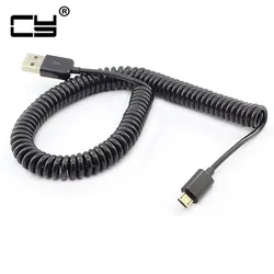 Extensión Micro USB espiral 3 m - Cable retráctil para carga