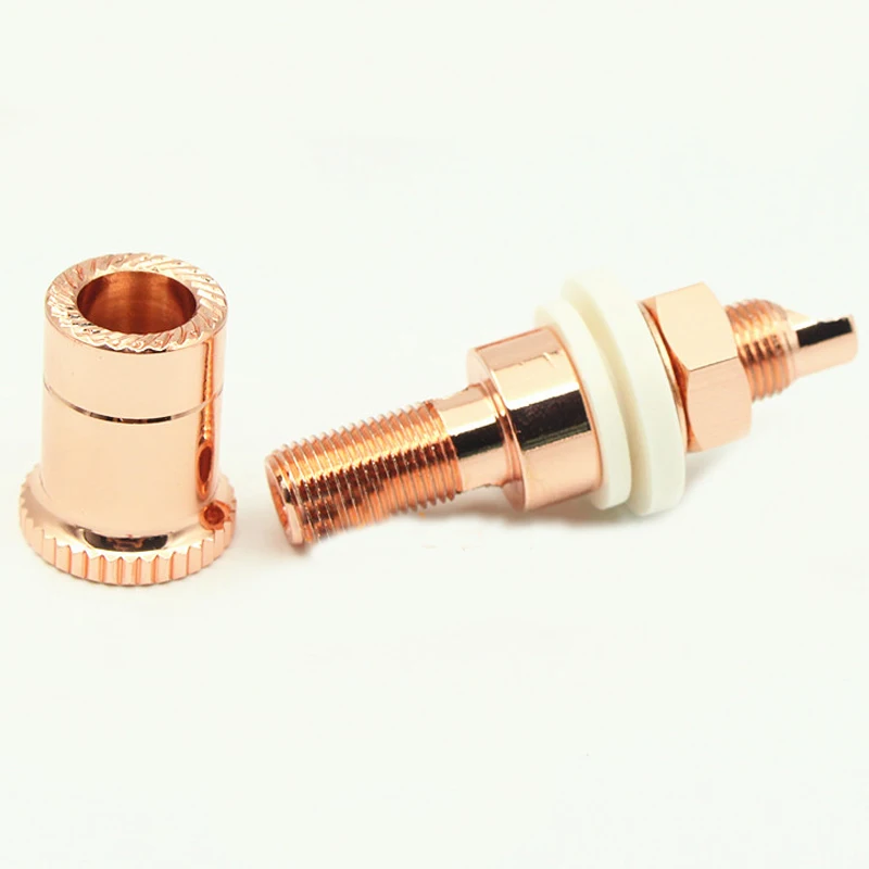 Altavoz de audio Hifi, enchufe de cobre, conector de altavoz de audio hifi, terminal amplificador, encuadernación, conector de enchufe tipo banana - imagen 3