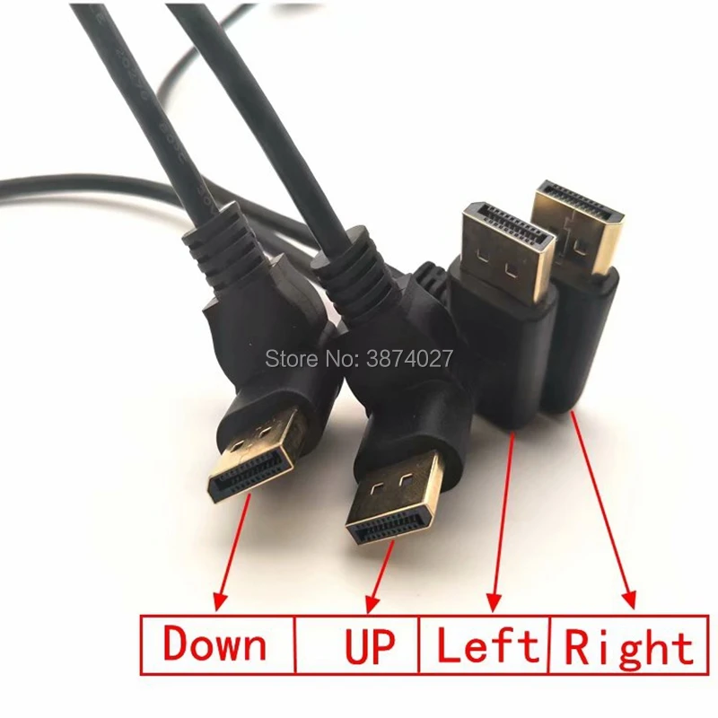 DP macho a hembra línea de extensión displayport HD cable adaptador cable de pantalla línea corta 0,3 m - imagen 2