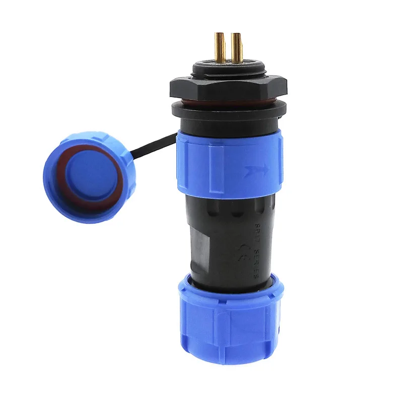 SP1710 Conector impermeable SP1712 IP68 Conectores de 2 pines SP17 tuerca trasera 3 pines 4 pines 5 pines 7 pines 9 pines - imagen 3