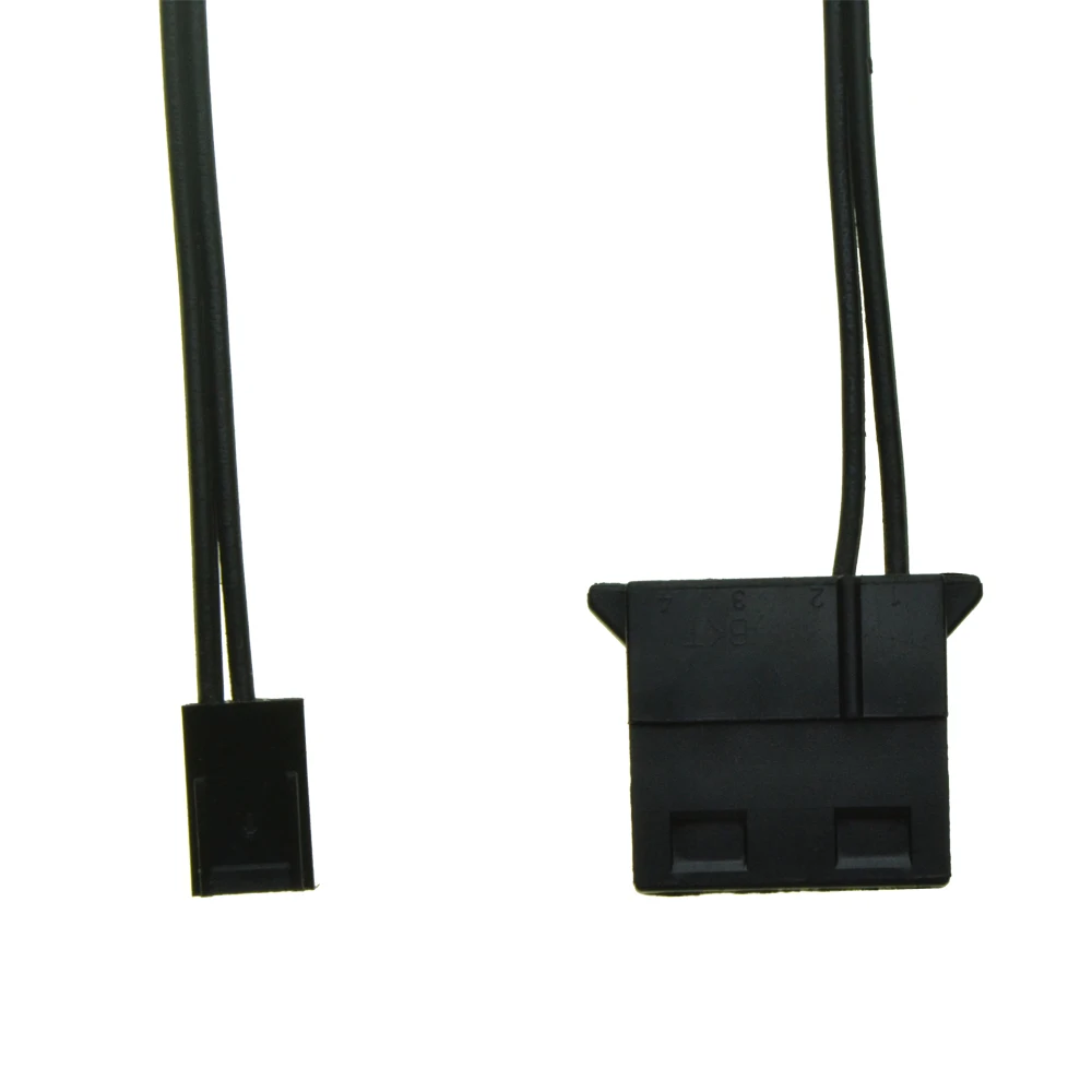 Puerto hembra Molex de 4 pines a ventilador de PC hembra de 3 pines Cable convertidor de refrigeración enchufe D alimentación IDE a conector de 3 pines Cable de alimentación - imagen 4