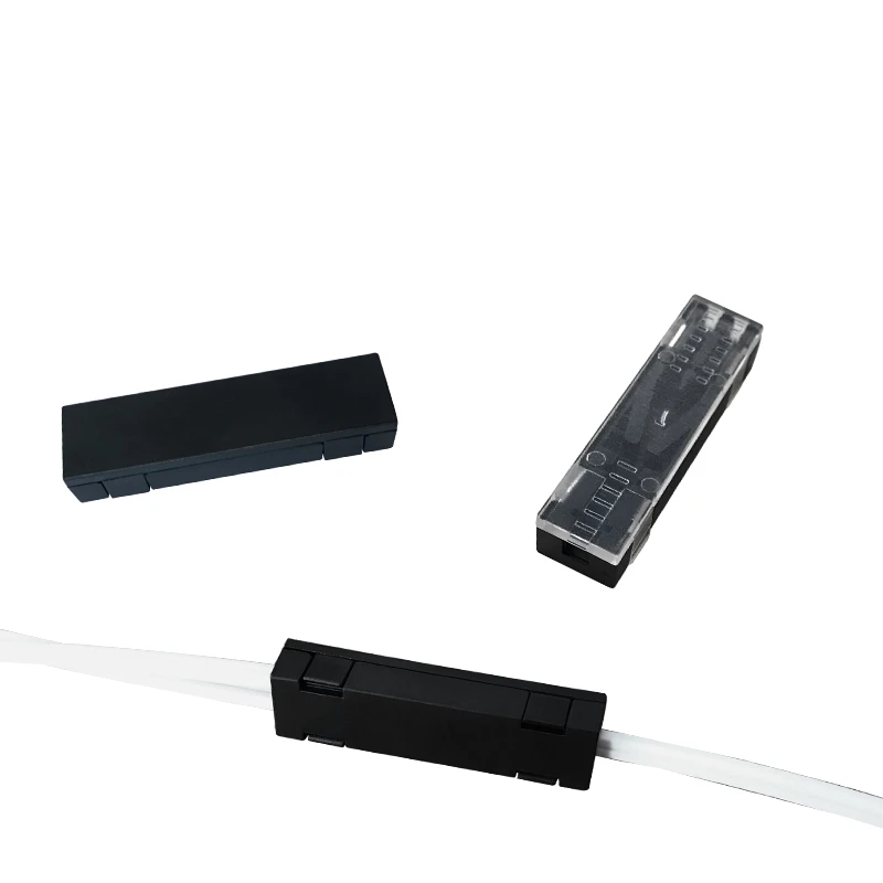 Caja de furcation 1*2 pequeña para cable de caída FTTH tubo protector material ABS cubierta negra/transparente envío gratis ELINK 100 Uds - imagen 3