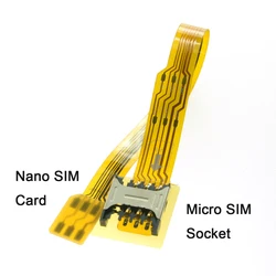 Kit Adaptador Micro a Nano SIM y Extensor FPC Plano Suave