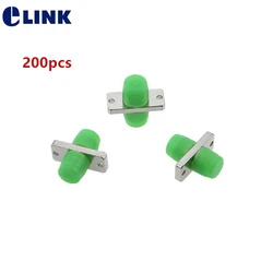 ELINK Adaptador FC simplex de fibra óptica con tapa antipolvo
