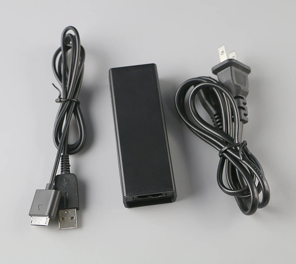 20 juegos UE/EE. UU. enchufe pared del hogar cargador USB fuente de alimentación adaptador de CA para PlayStation portátil PSP Go pspgo Cable de carga Cable de datos - imagen 3