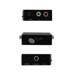 Wiistar Convertidor DAC DTS/AC3 – Óptico a jack 3,5 mm