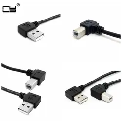 Cable USB-B Angular para Impresora y Escáner