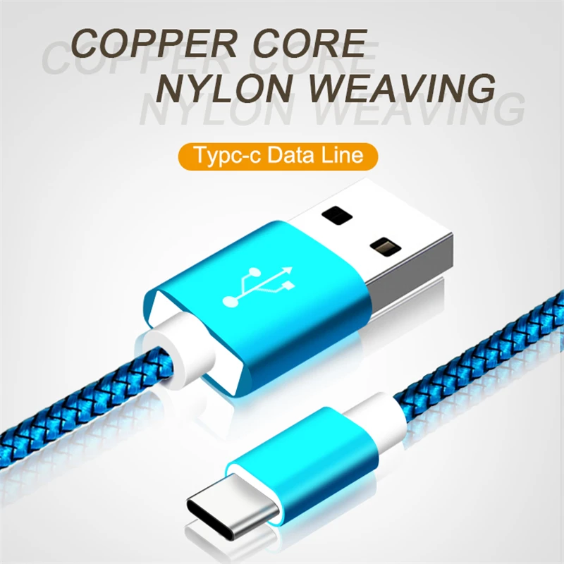 Cargador USB tipo C de 1m y 2m de largo, cable USB tipo C para Huawei P30 Lite, P20, P40 Pro, Samsung A51, A50, A30S, S10 - imagen 4