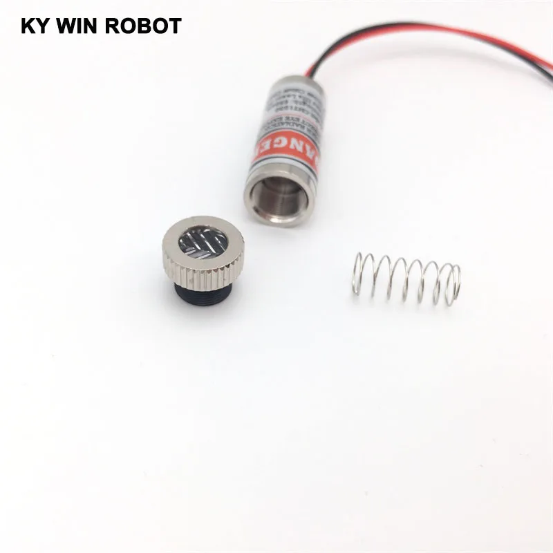 Módulo de línea láser roja cruzada, lente de vidrio enfocable, clase Industrial, 1 piezas, 650nm, 5mW - imagen 2