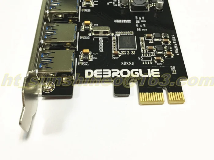 Tarjeta PCIe Express USB 3,0 de supervelocidad de 4 puertos con envío gratis para Windows XP/7/8/10 - imagen 3