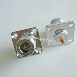 Conector N Hembra Coaxial RF Montaje Panel 25,4mm