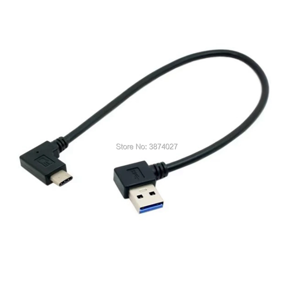 Cable de datos reversible USB 3.1 USB-C en ángulo a 90 grados hacia arriba, hacia abajo, en ángulo izquierdo y derecho para Macbook, tableta y teléfono móvil - imagen 5