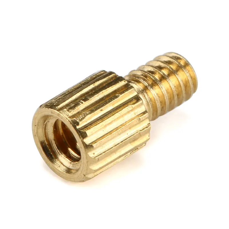 Knurl redondo de latón M2, espaciador de placa base PCB de Pilar roscado, tornillo de perno hueco NutM2 * L + 3mm, 50 unidades - imagen 4