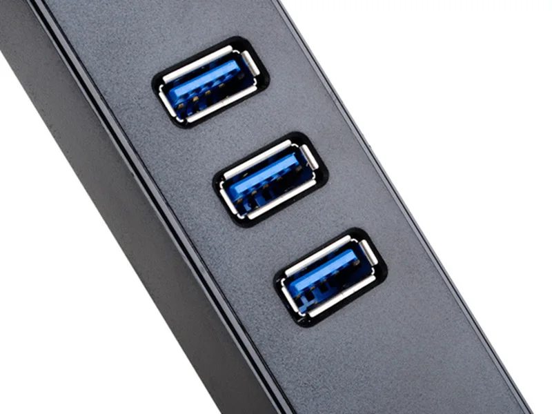 Hub USB 3,0 de 10/100/1000Mbps, adaptador Gigabit Ethernet, tarjeta de red Lan RJ45, 3 puertos, USB 3,0 para Windows 7/8/10/XP MacOS - imagen 3