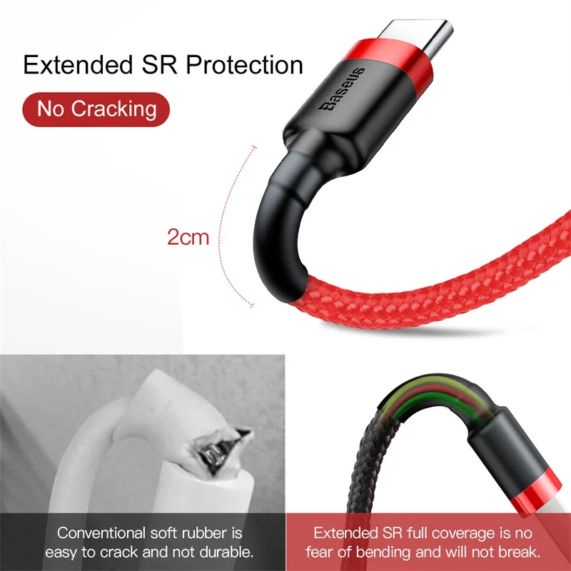 Baseus Cable USB-C Quick Charge 3.0 para Samsung y Xiaomi - imagen 3