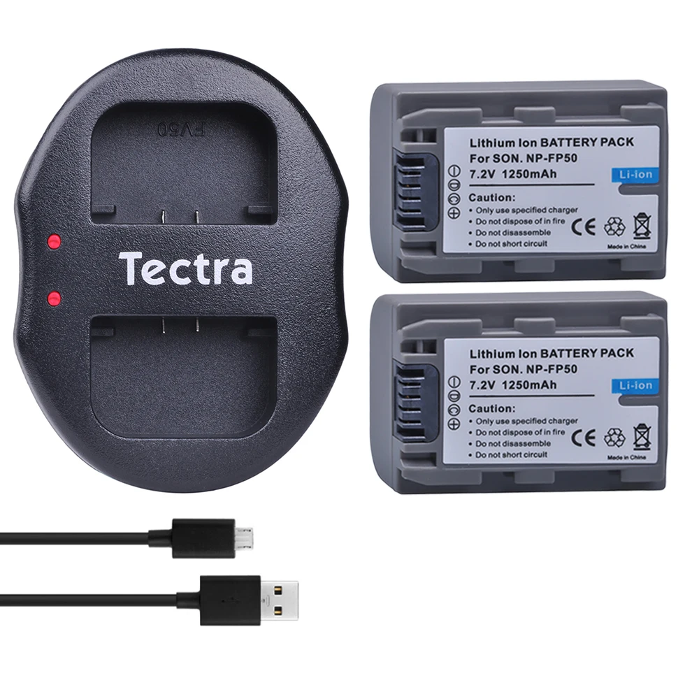 Batería y cargador para Sony DVD HandyCam, NP-FP50, DCR-DVD105, DCR-DVD202E, DCR-DVD203, DCR-DVD203E, DCR-DVD205, DCR-DVD305